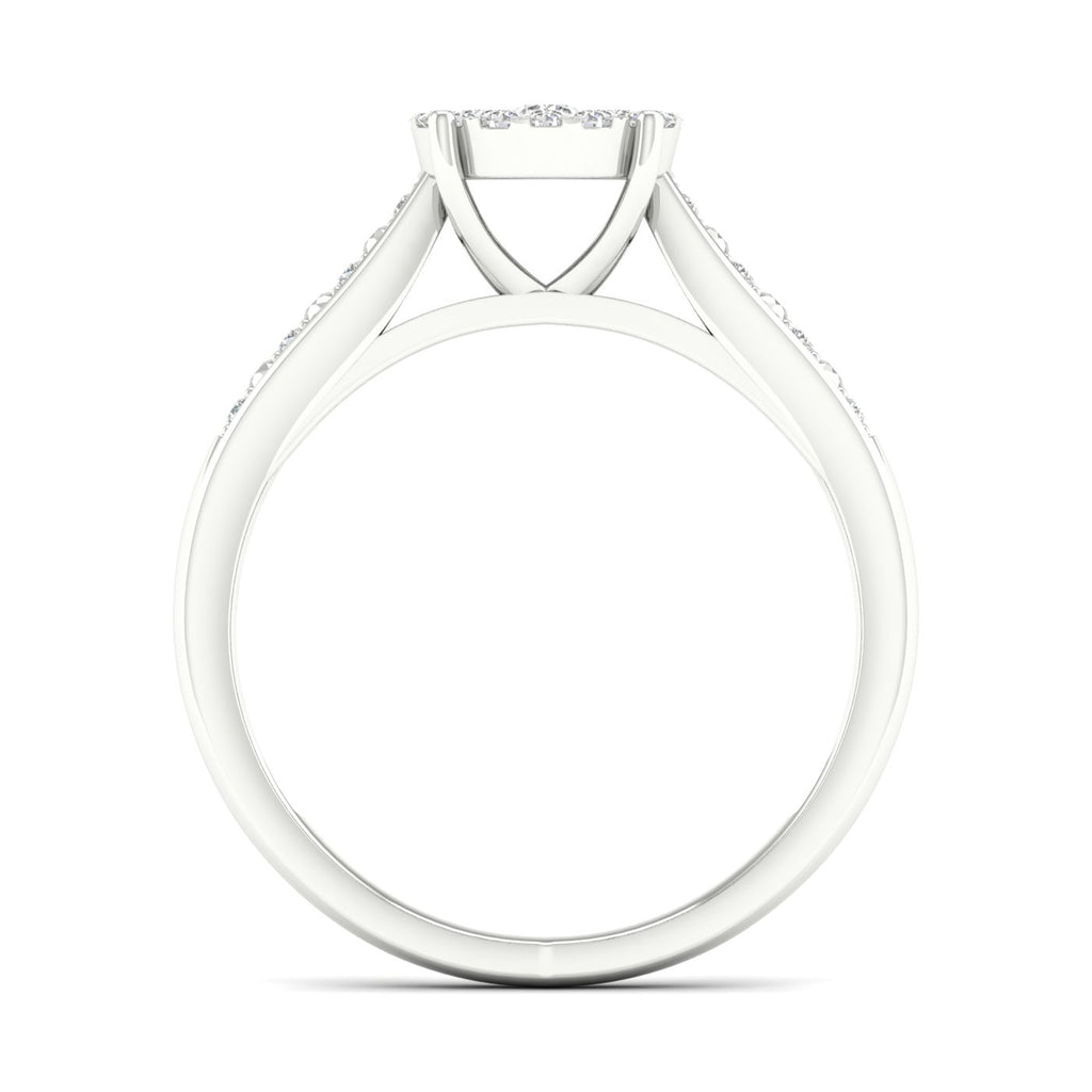 Diamond Cluster Bridal Set M781