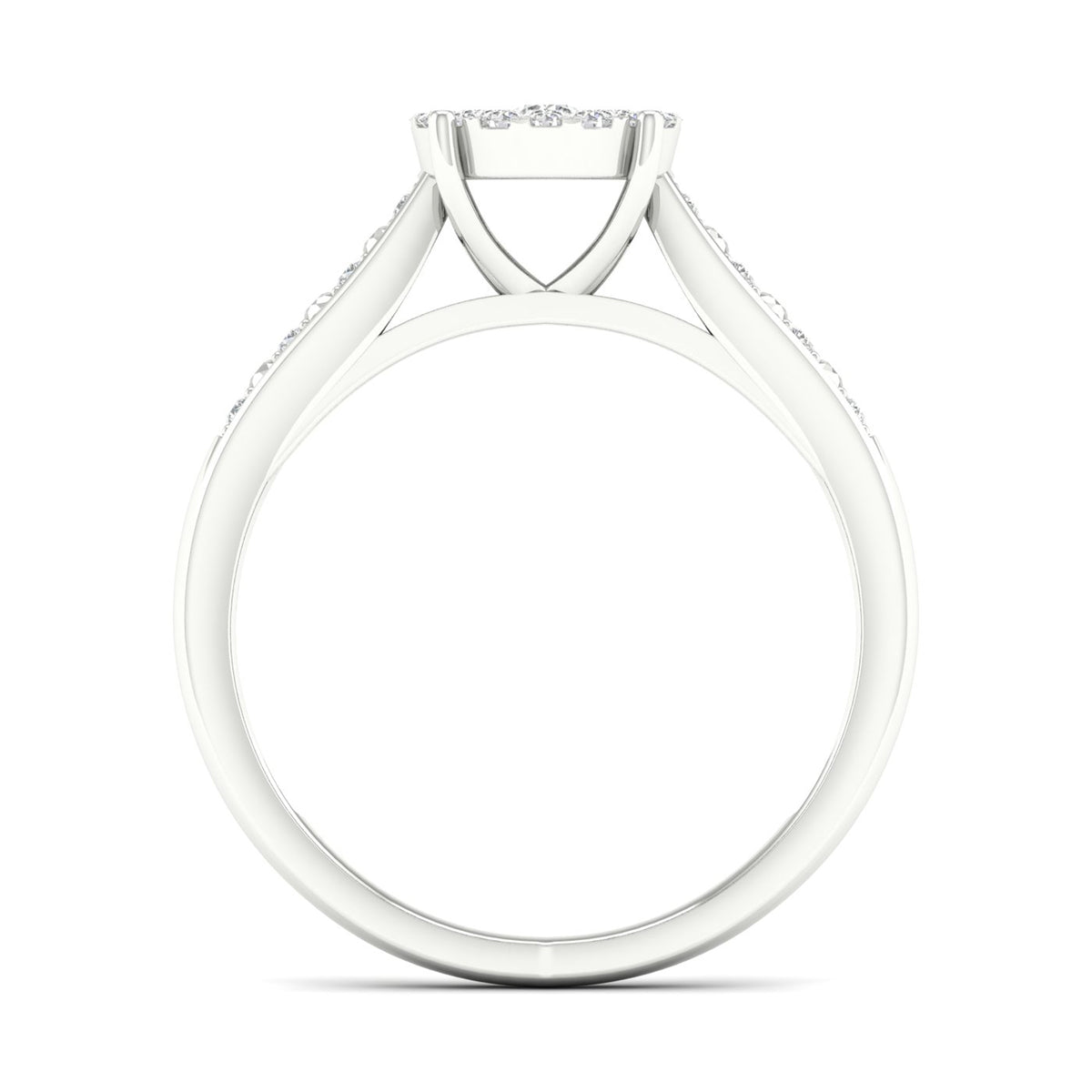 Diamond Cluster Bridal Set M781