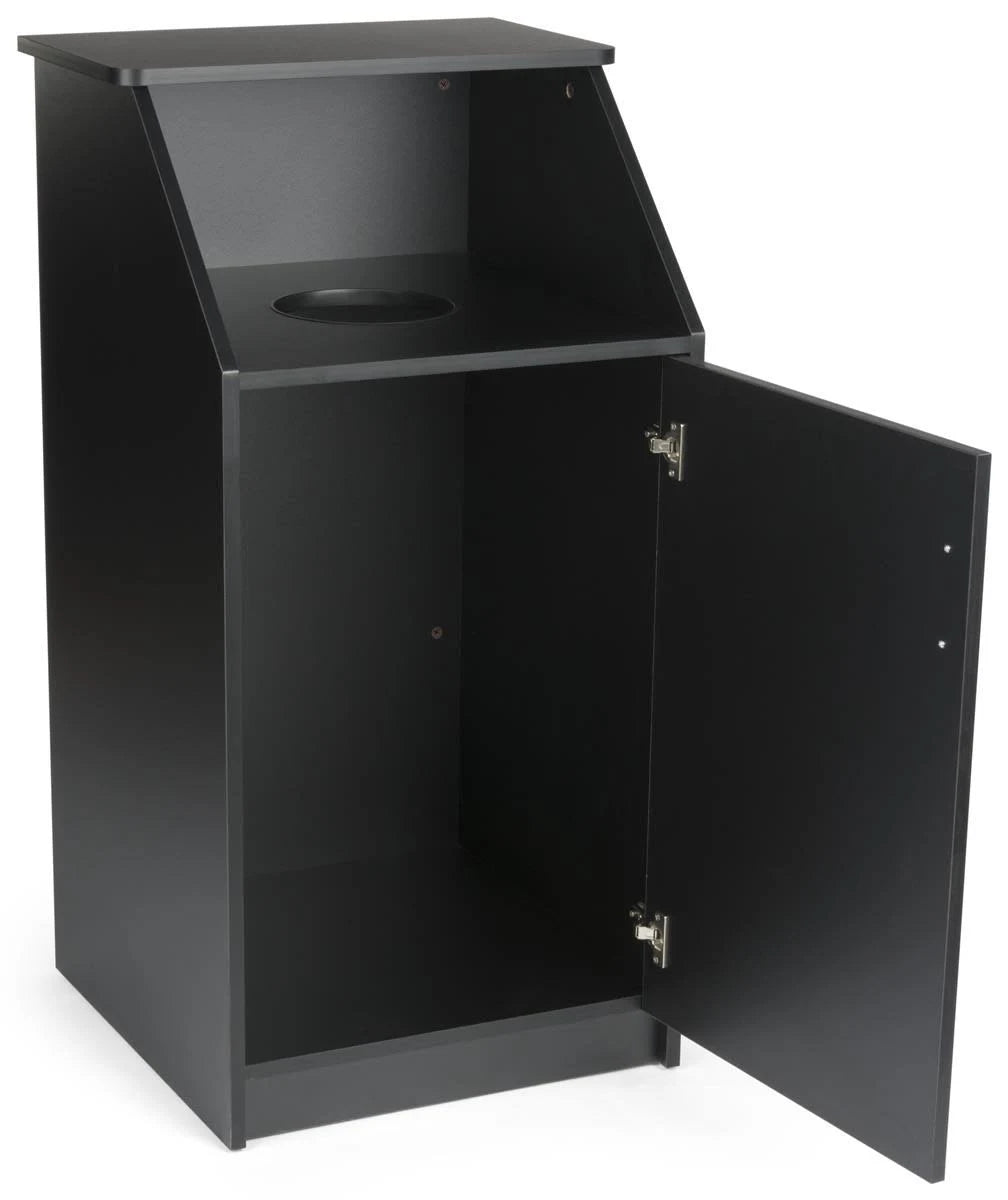 Black 36 gal Trash Receptacle O948