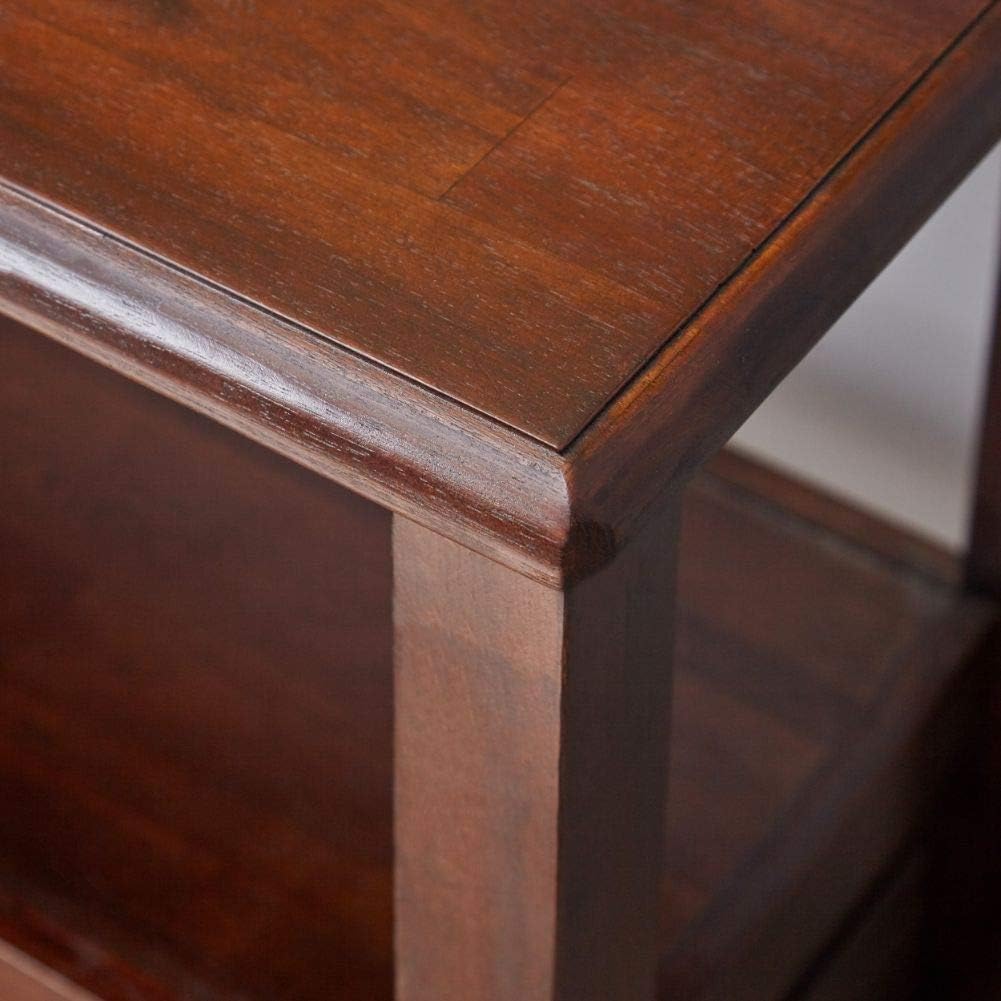 Acacia Wood Accent Table, Brown Mahogany B8707
