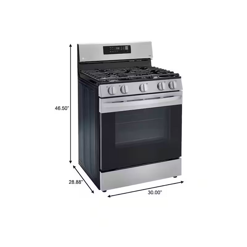 5.8 cu. ft. Gas Single Oven Range with AirFry in Stainless Steel Z29321