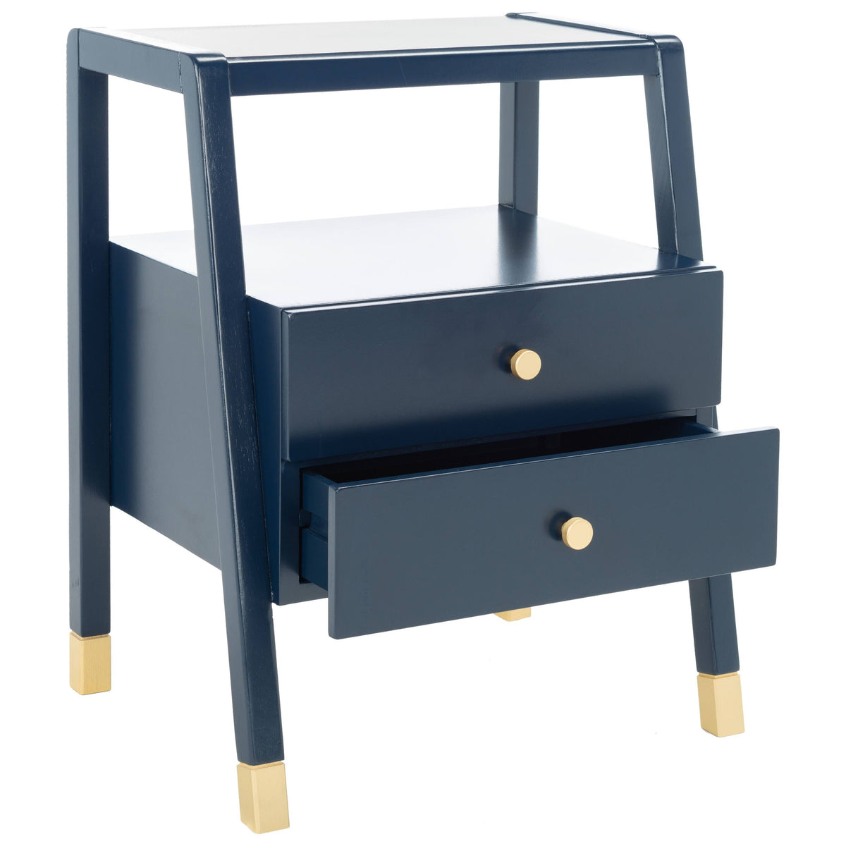 Navy Gold 2 Drawer Accent Table X977445