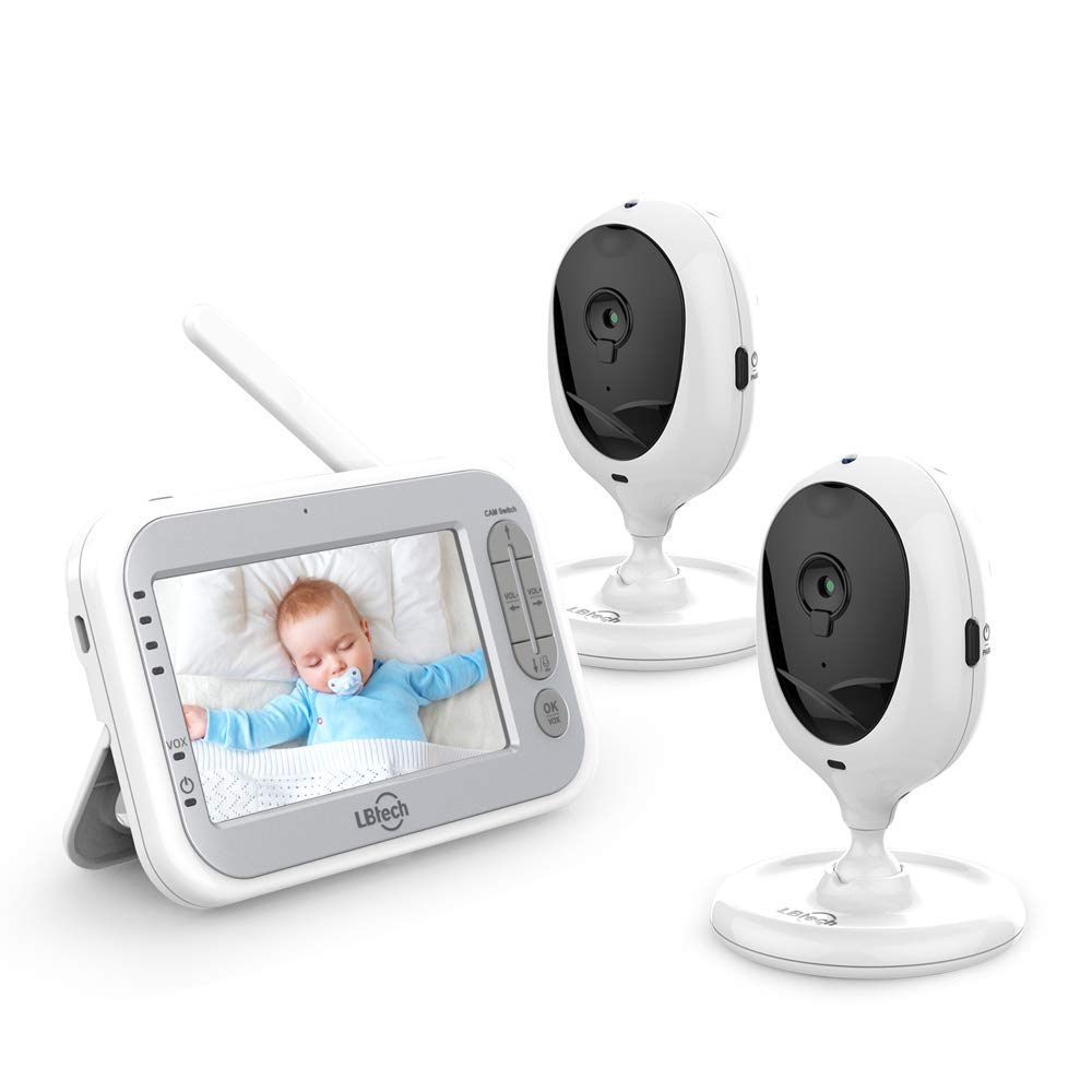Video Baby Monitor with Two Cameras and 4.3 LCD R321565