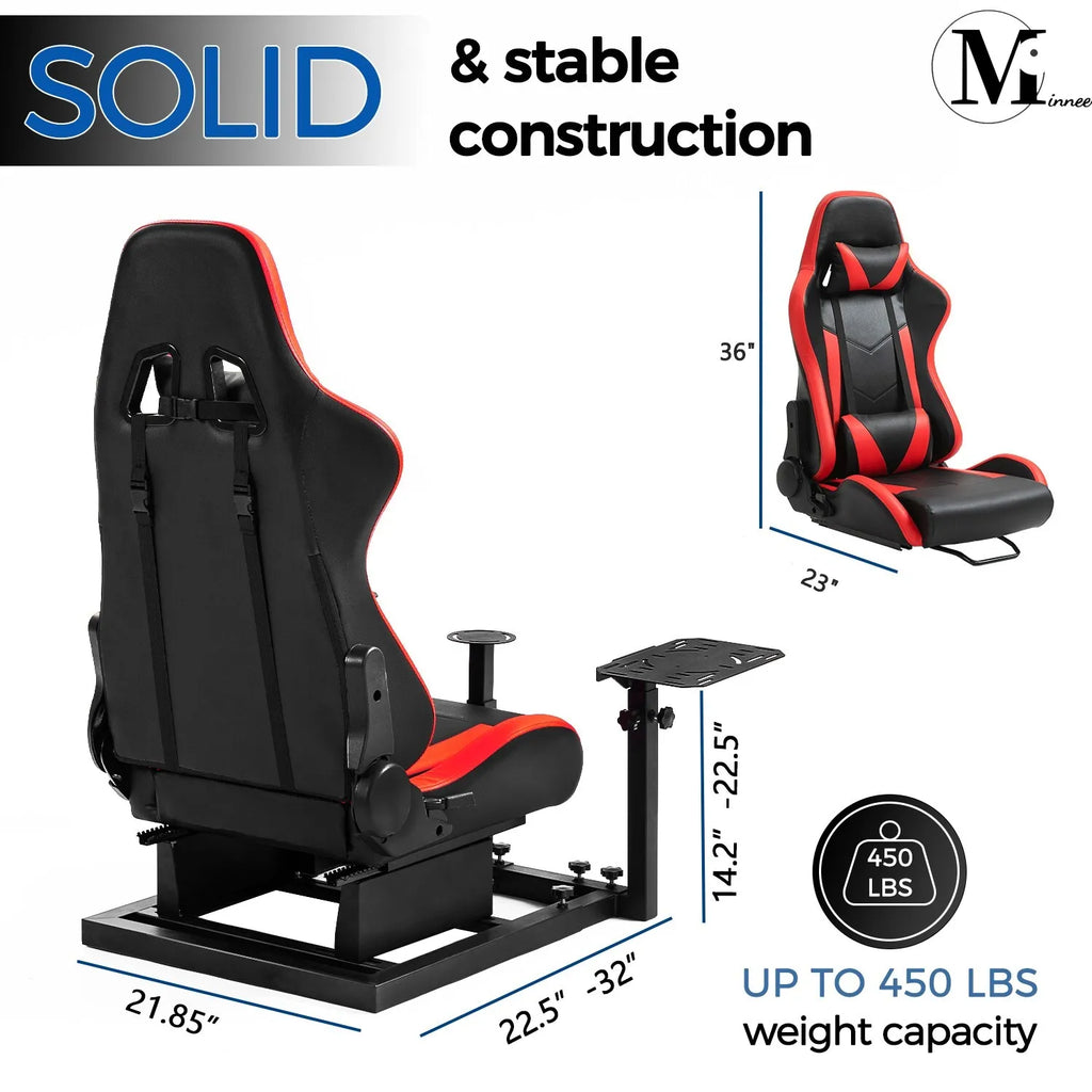 Flight Simulator Cockpit with Red Seat E18503