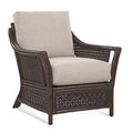 32x22 Wide Armchair Java Blue Gray Beige Stripe L5504