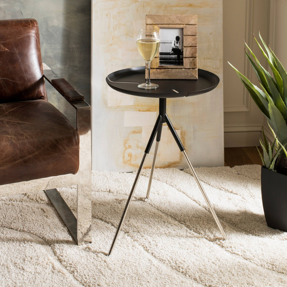 Black Glam Side Table F4564
