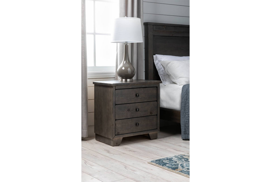 Grey Glass Brushed Nickel Table Lamp N31718