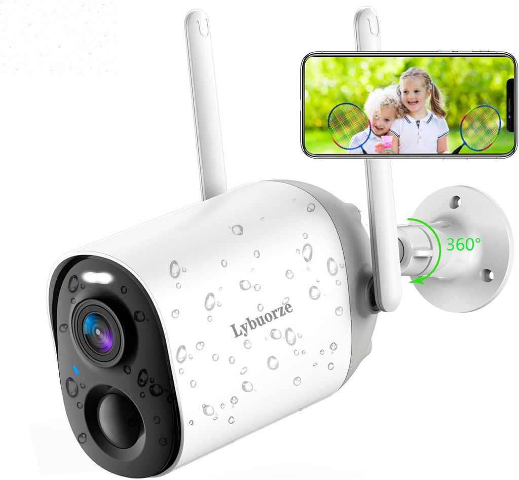 Wireless Security Camera Outdoor with Dual Spotlights & Sirens Alarm B96347