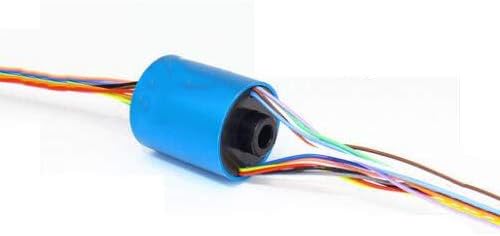 Through Hole Conductive Rotary Slip Rings Aperture 8mm 6 way 5A R784076