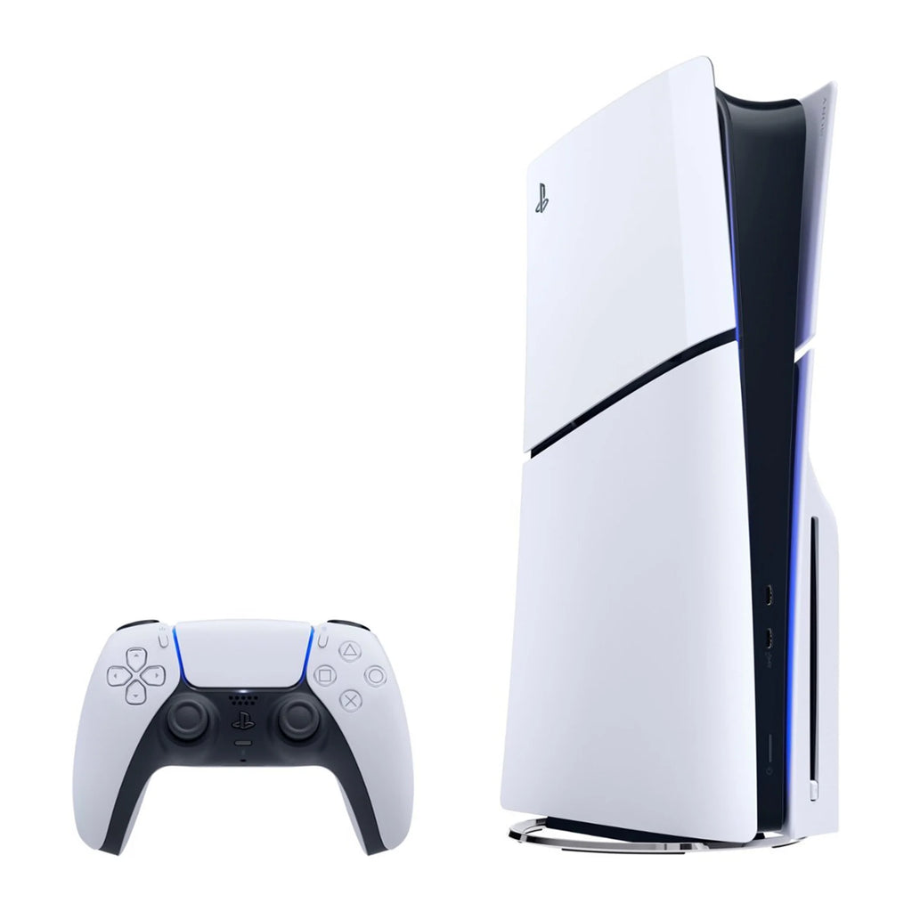 PlayStation 5 Slim Disc Edition Gaming Console with Two Controllers White and Nova Pink Dualsense B5340