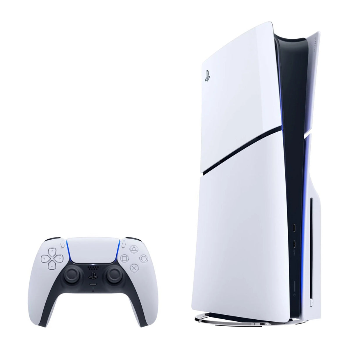 PlayStation 5 Slim Disc Edition Gaming Console with Two Controllers White and Nova Pink Dualsense B5340