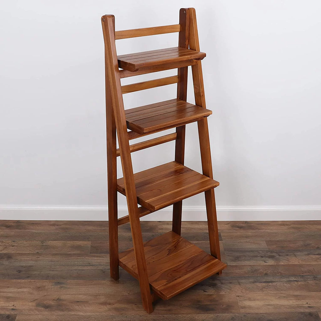 Teak Ladder Bookshelf C45215