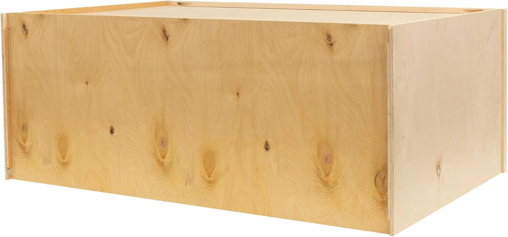 Raw Maple 24" D x 36" W x 12" H Shaker Style Hardwood Wall Kitchen Cabinets P6982