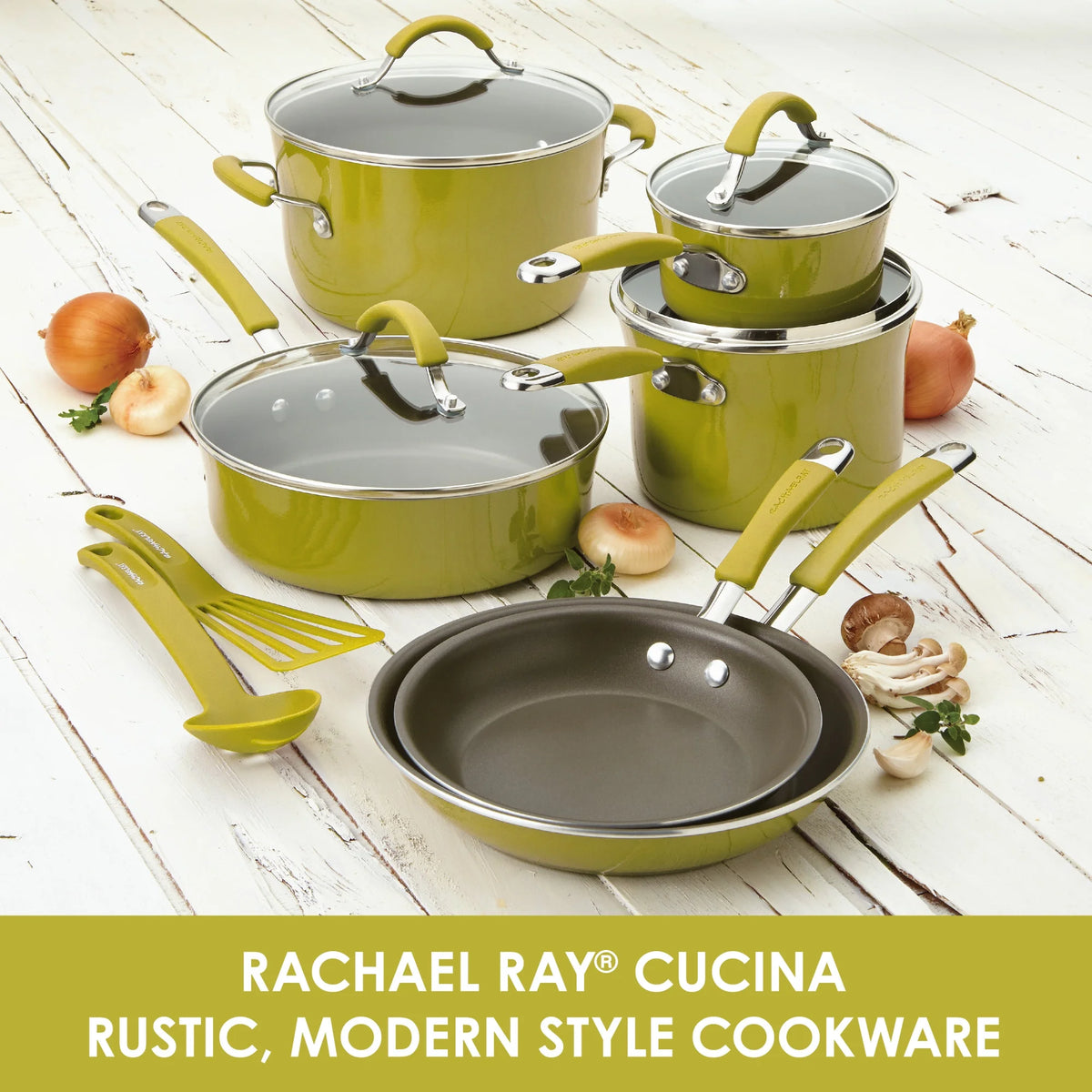 12 Piece Nonstick Porcelain Enamel Pots and Pans I17947