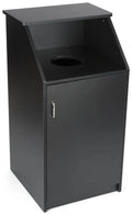 Black 36 gal Trash Receptacle O948