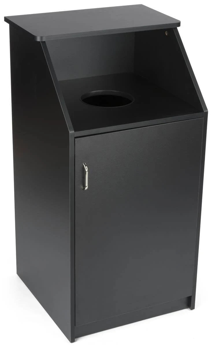 Black 36 gal Trash Receptacle O948