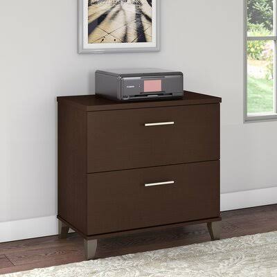 Mocha Cherry 2-Drawer Lateral Filing Cabinet A743