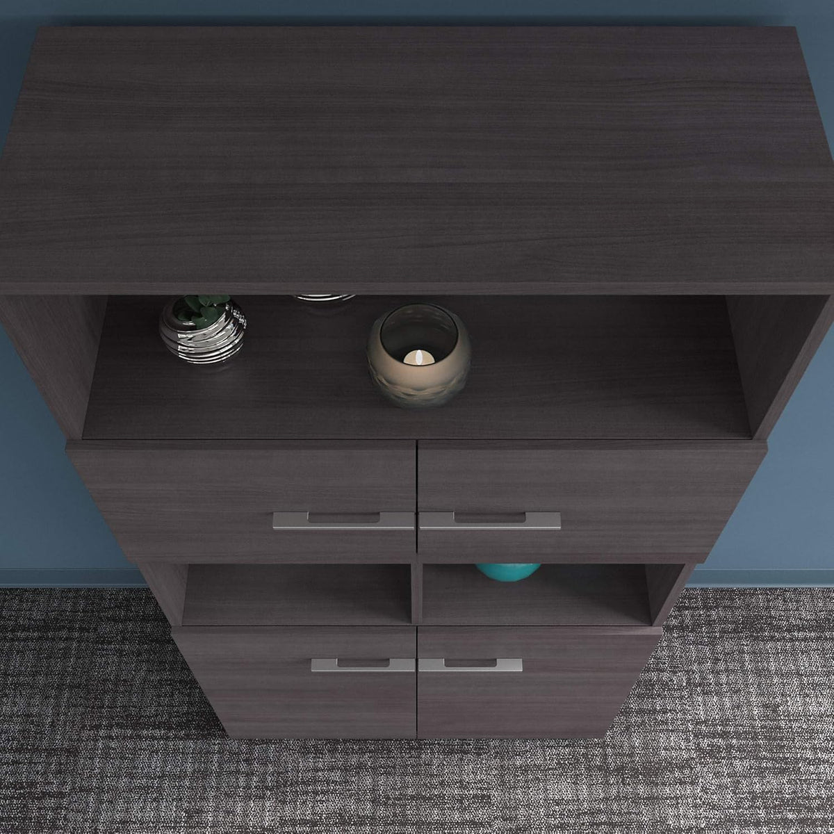 5 Shelf Bookcase with Doors G96187