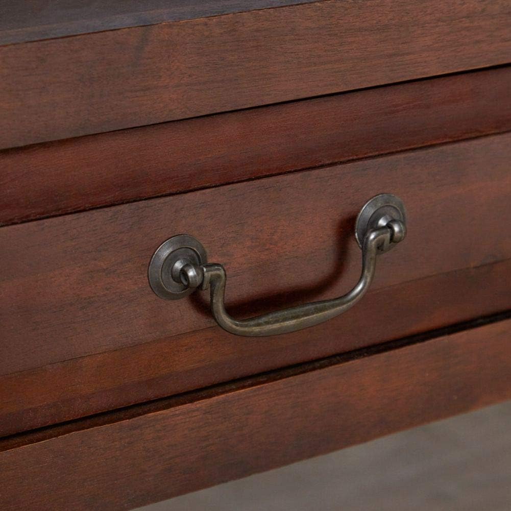 Acacia Wood Accent Table, Brown Mahogany B8707