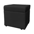 Black Storage Ottoman P802448