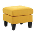 Yellow Twill Fabric Ottoman X20101