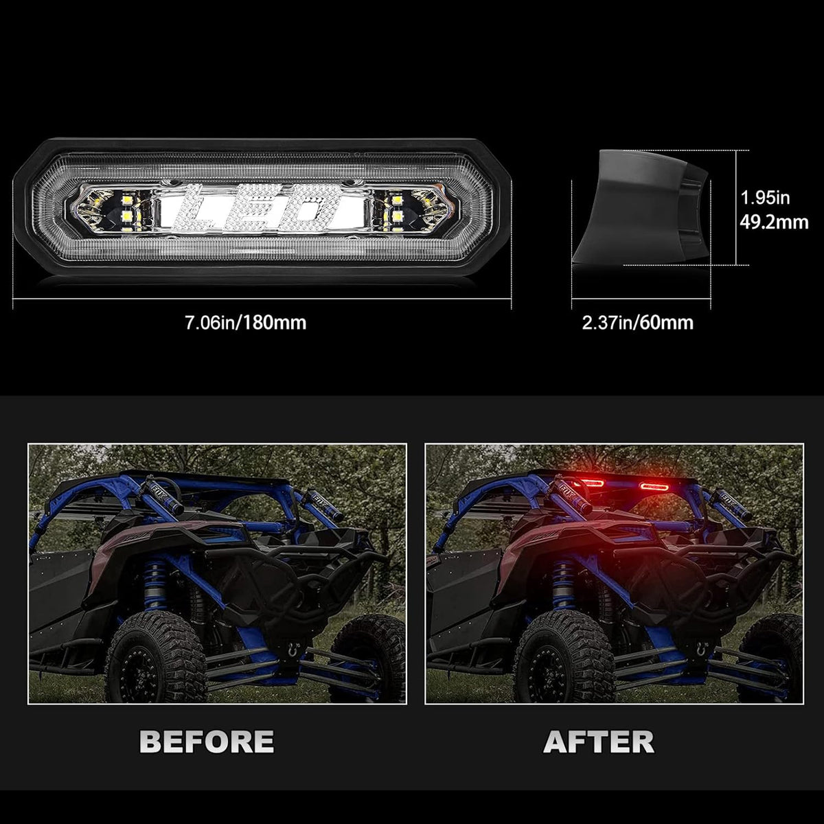 UTV LED Chase Brake Tail Lights X856577