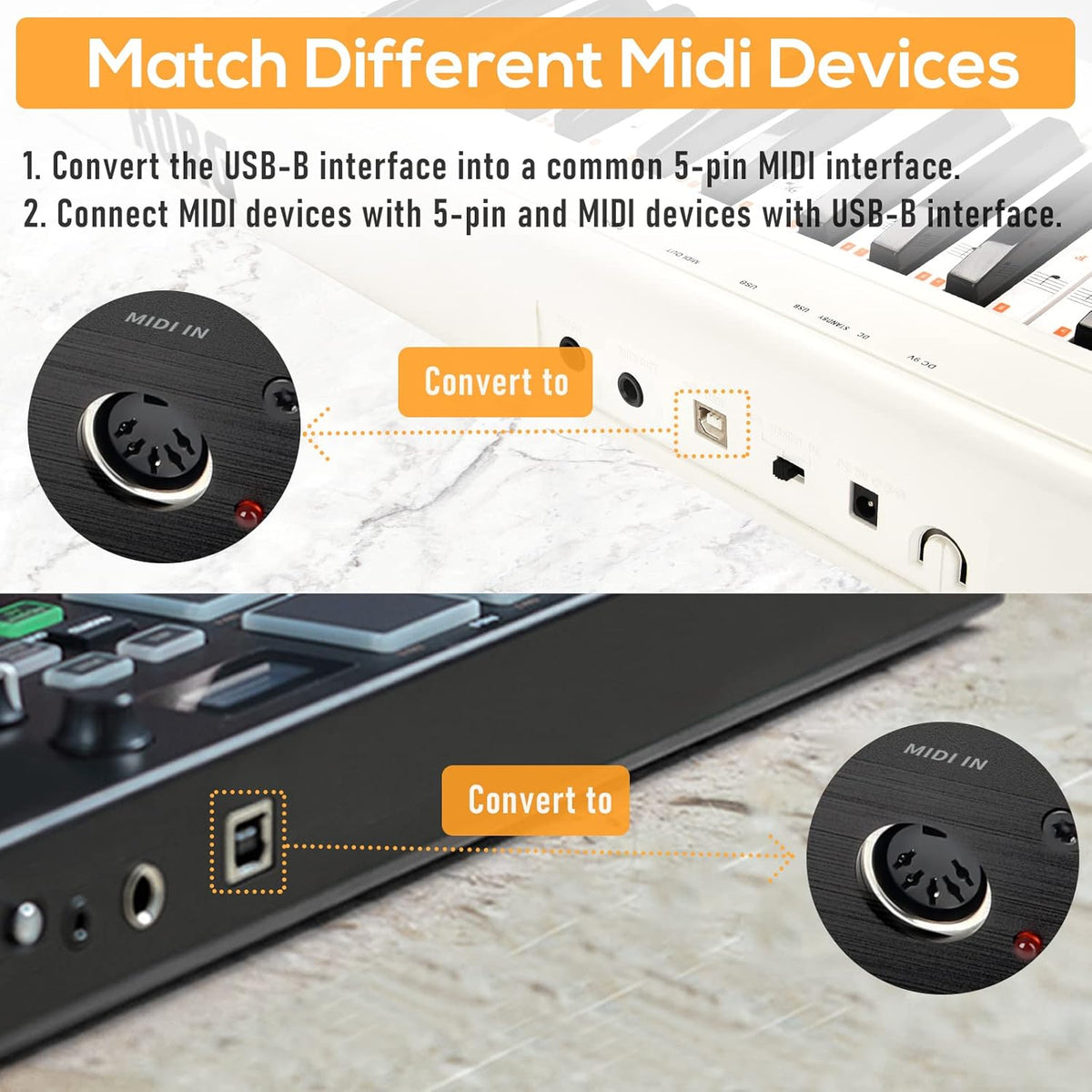 USB to MIDI Converter MIDI Interface C85811
