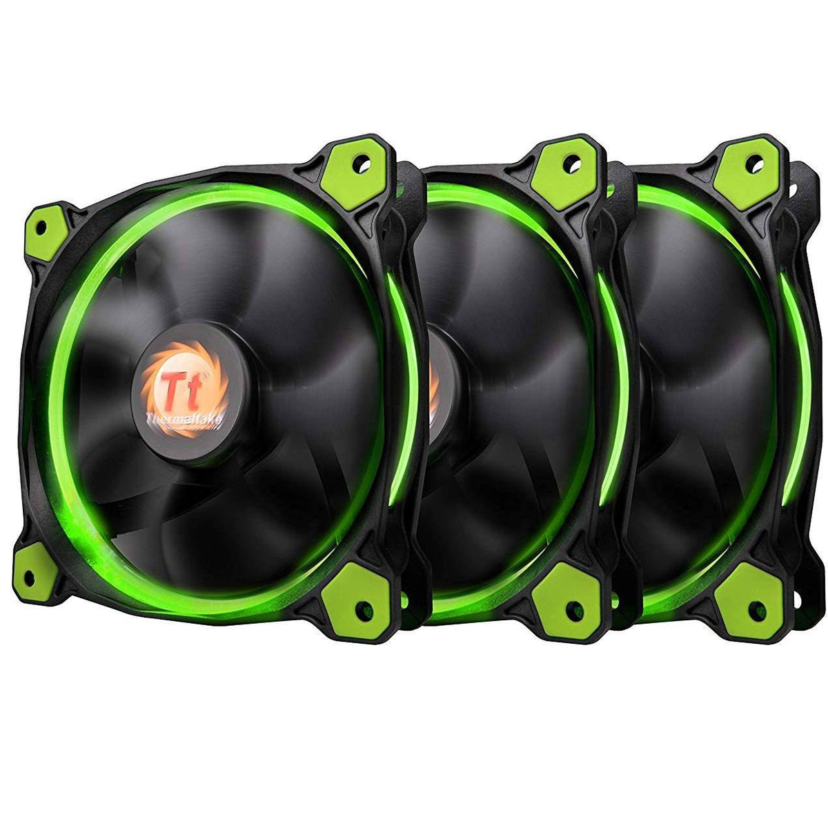 120mm Green LED Case Fan 3 Fans Pack O442584