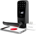 Black Smart Lock Electronic Door Handle P958