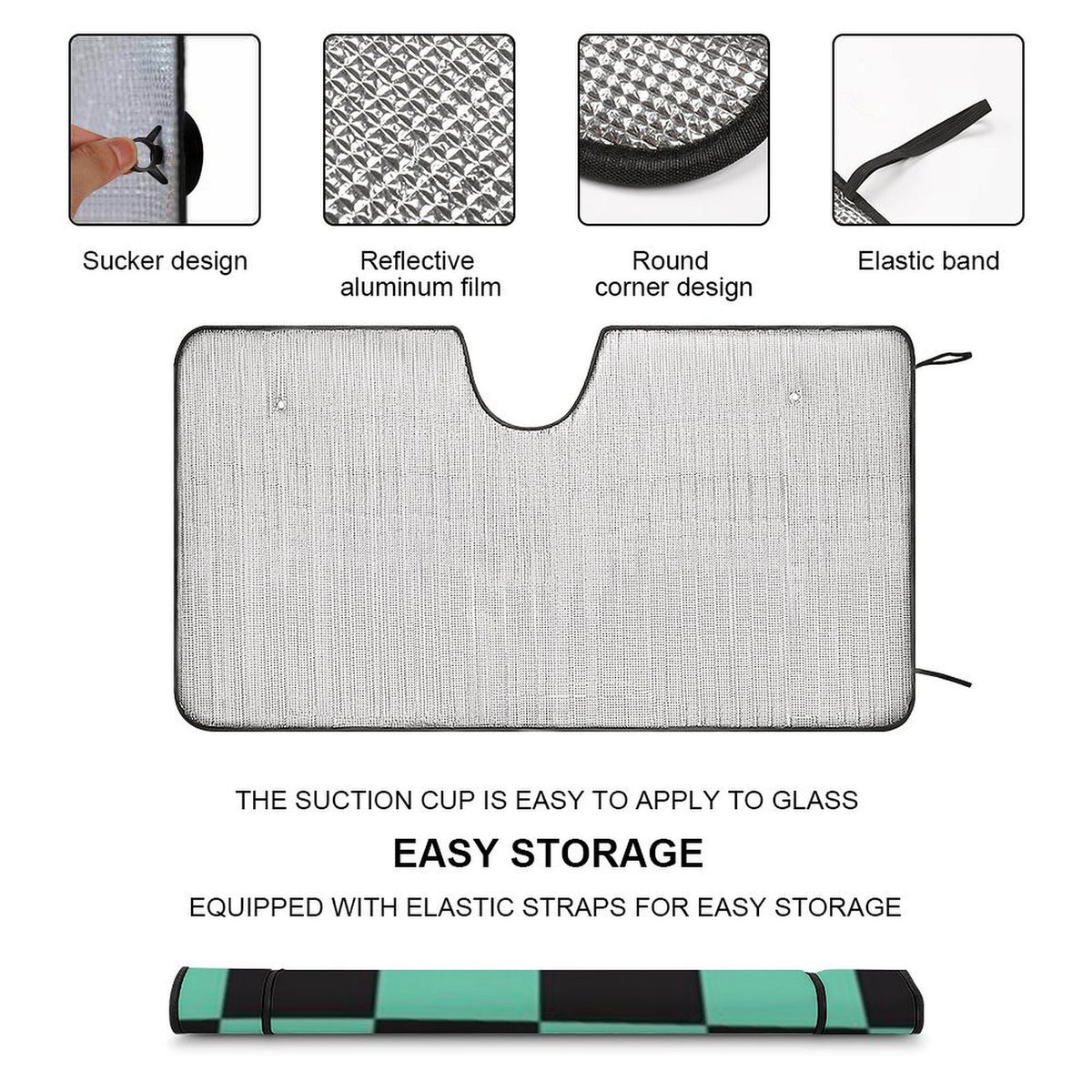 Foldable Reflective Car Windshield Sun Shade Cover T298