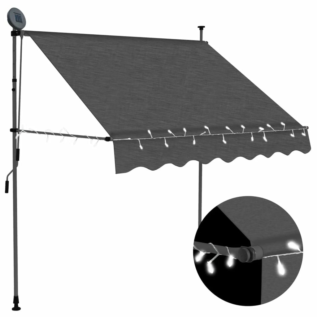 78.7" Anthracite Retractable Awning O846605