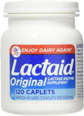Lactaid Original Caplets 120 ea Pack of 3 U51381