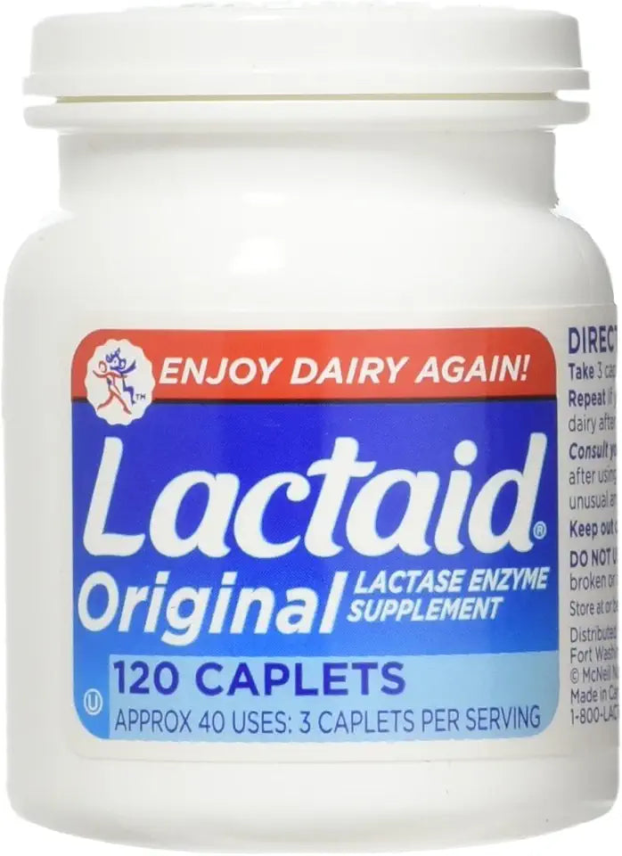 Lactaid Original Caplets 120 ea Pack of 3 U51381