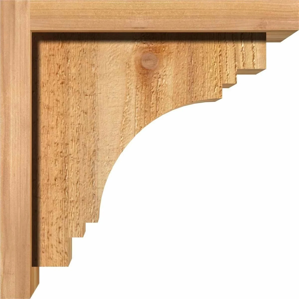 Pescadero Rough Sawn Corbel with Backplate, Western Red Cedar F411210