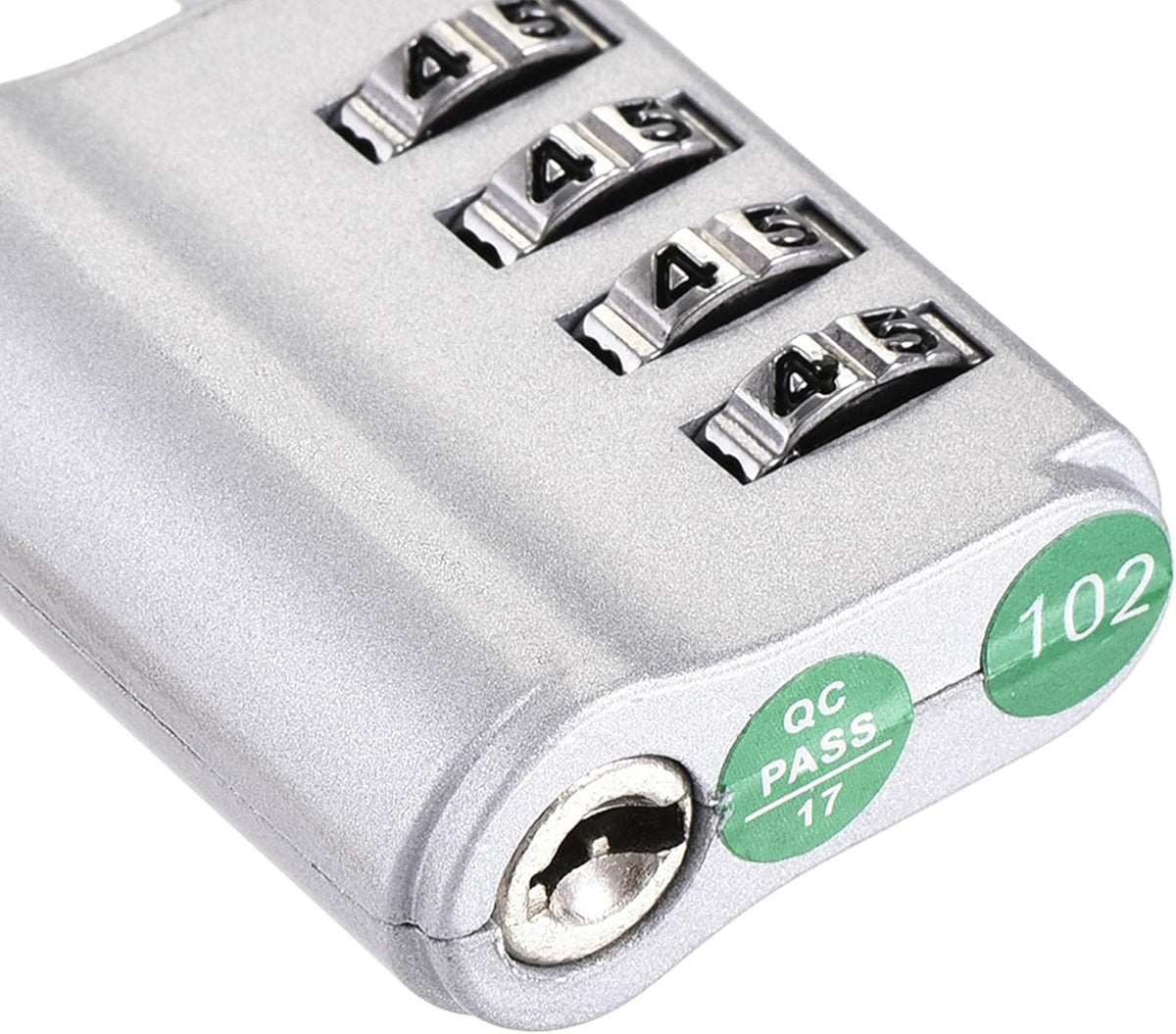 4 Digit Combination Padlock with Key Zinc Alloy Pack of 2 C57144