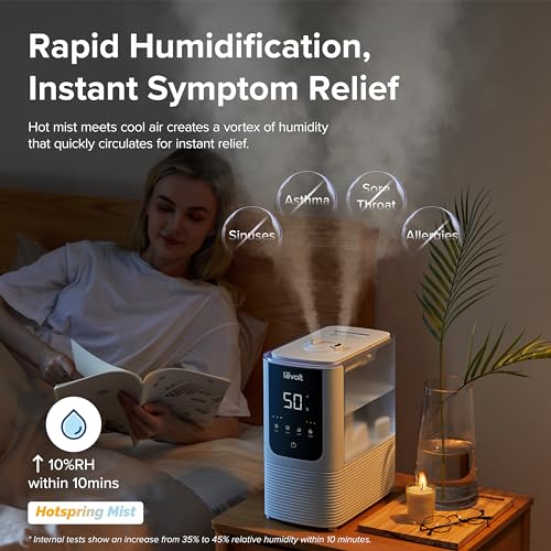 White Smart Warm and Cool Mist Humidifier L741