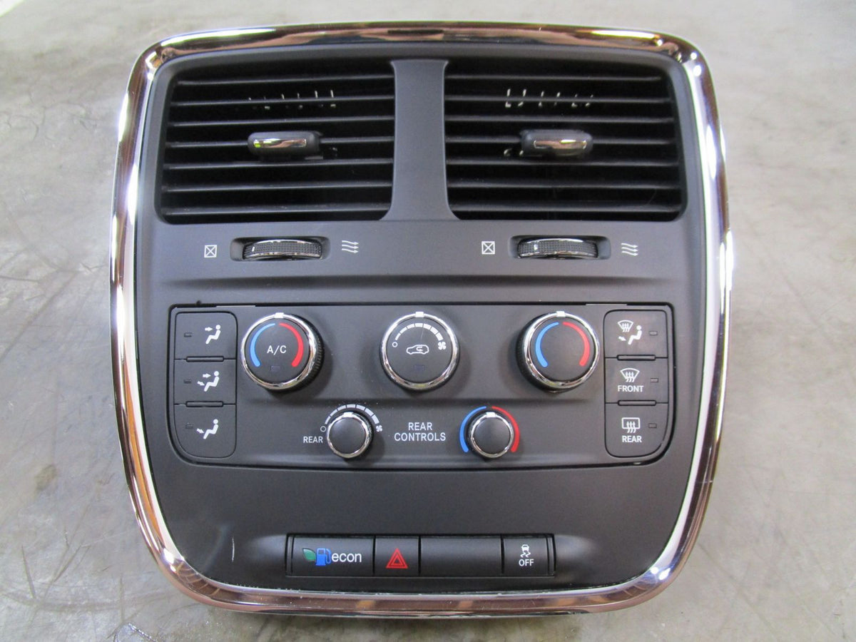 17 18 19 20 2017-2020 Dodge Caravan Front 3 Zone Heater & AC Control Unit X7136