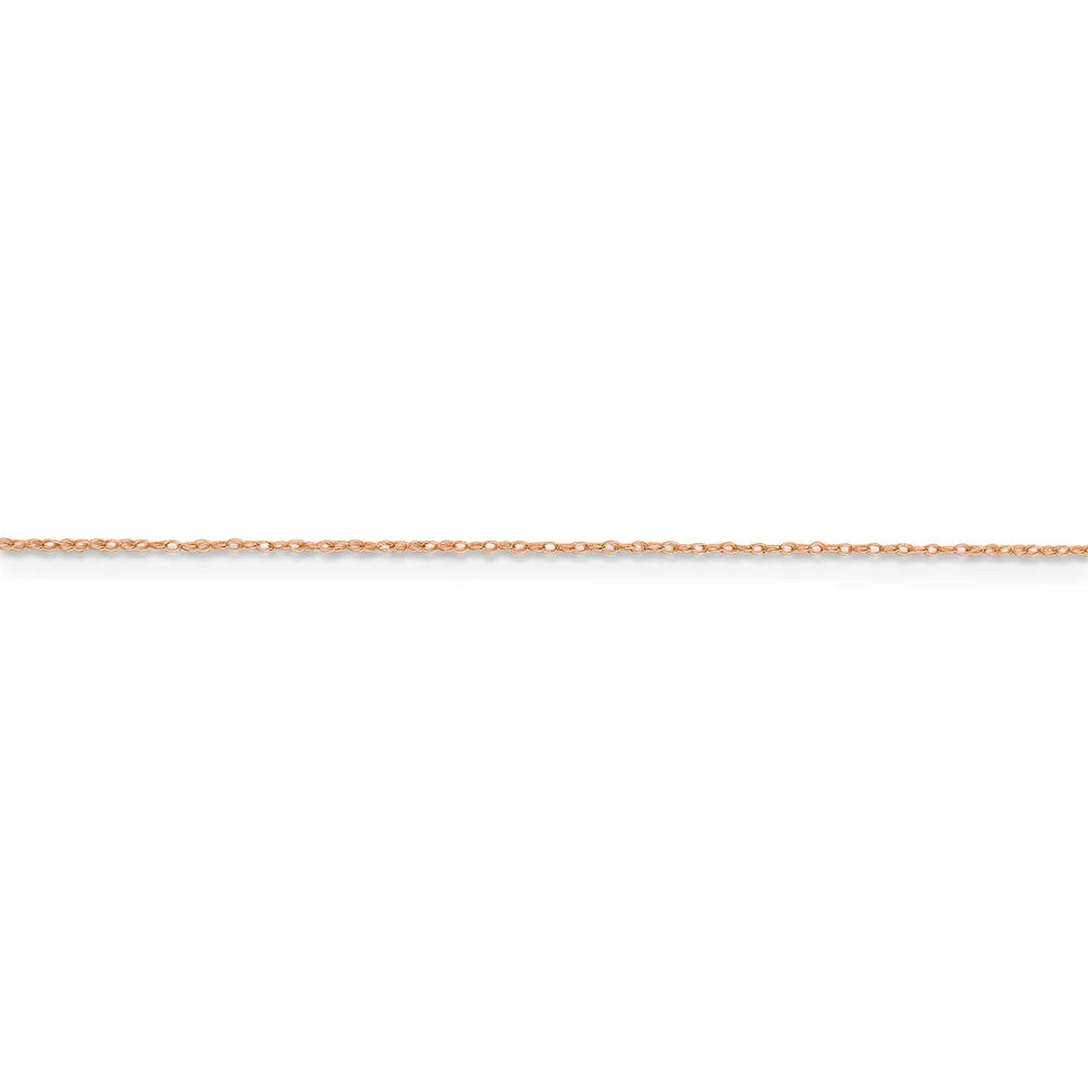 14kt Rose Gold Baby Rope Chain 16 inch Y106
