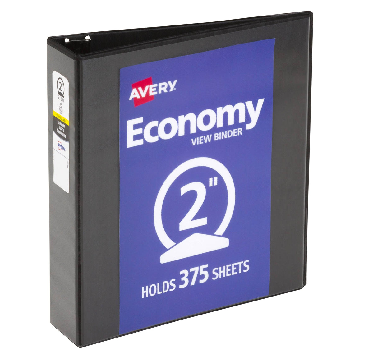 Black Round Ring Binder, 2 Capacity W71853