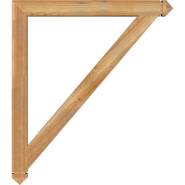 Traditional Arts & Crafts Rough Sawn Bracket, Western Red Cedar I137