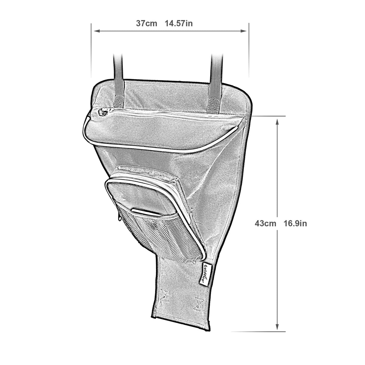 1680D RZR Center Seat Storage Bag Z9087