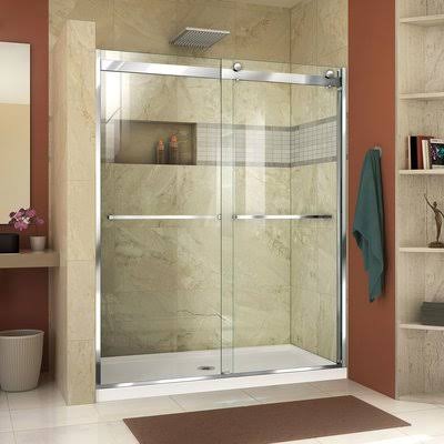Semi-transparente Sans Cadre Porte De Douche 48 Y154207