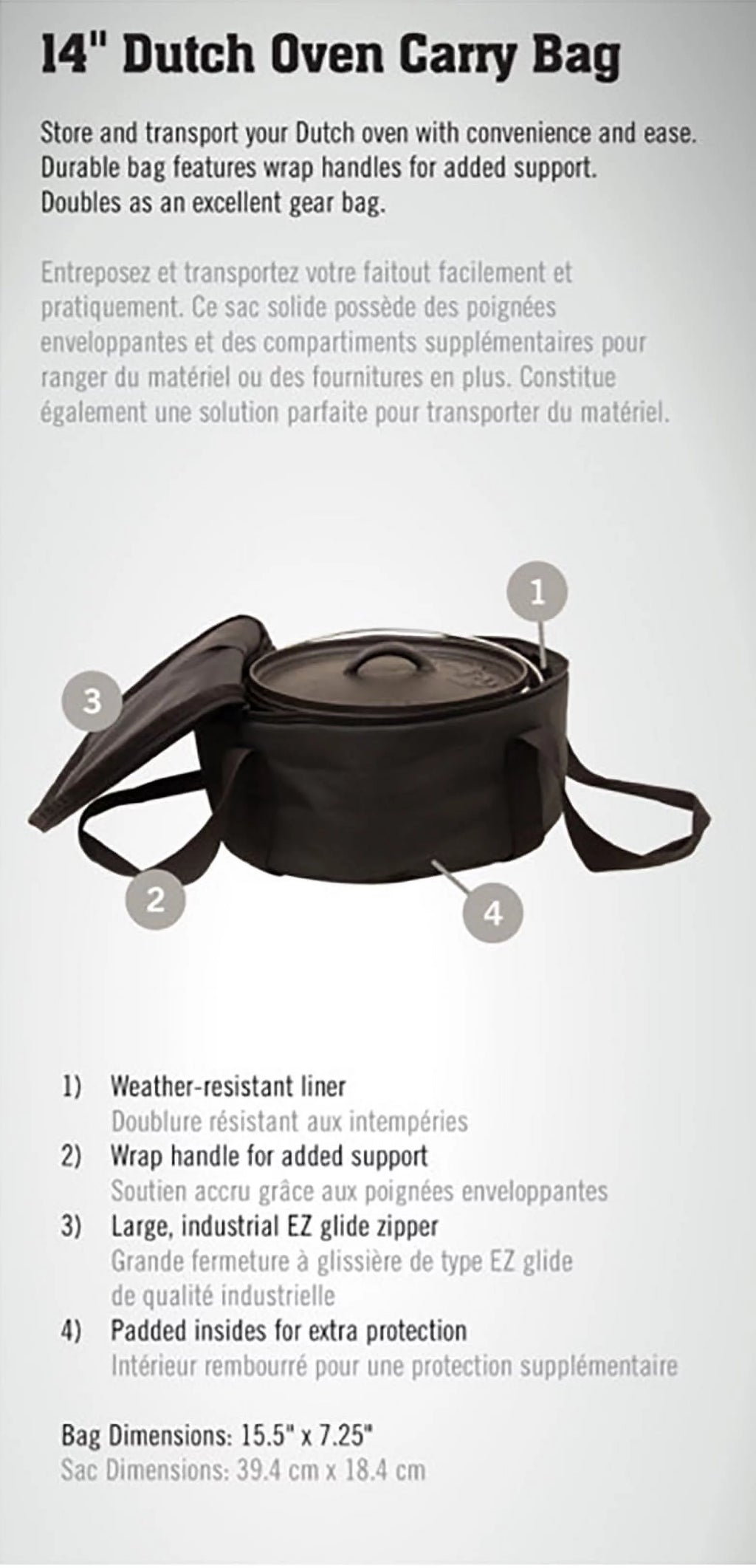 14" Padded Dutch Oven Carry Bag P18638