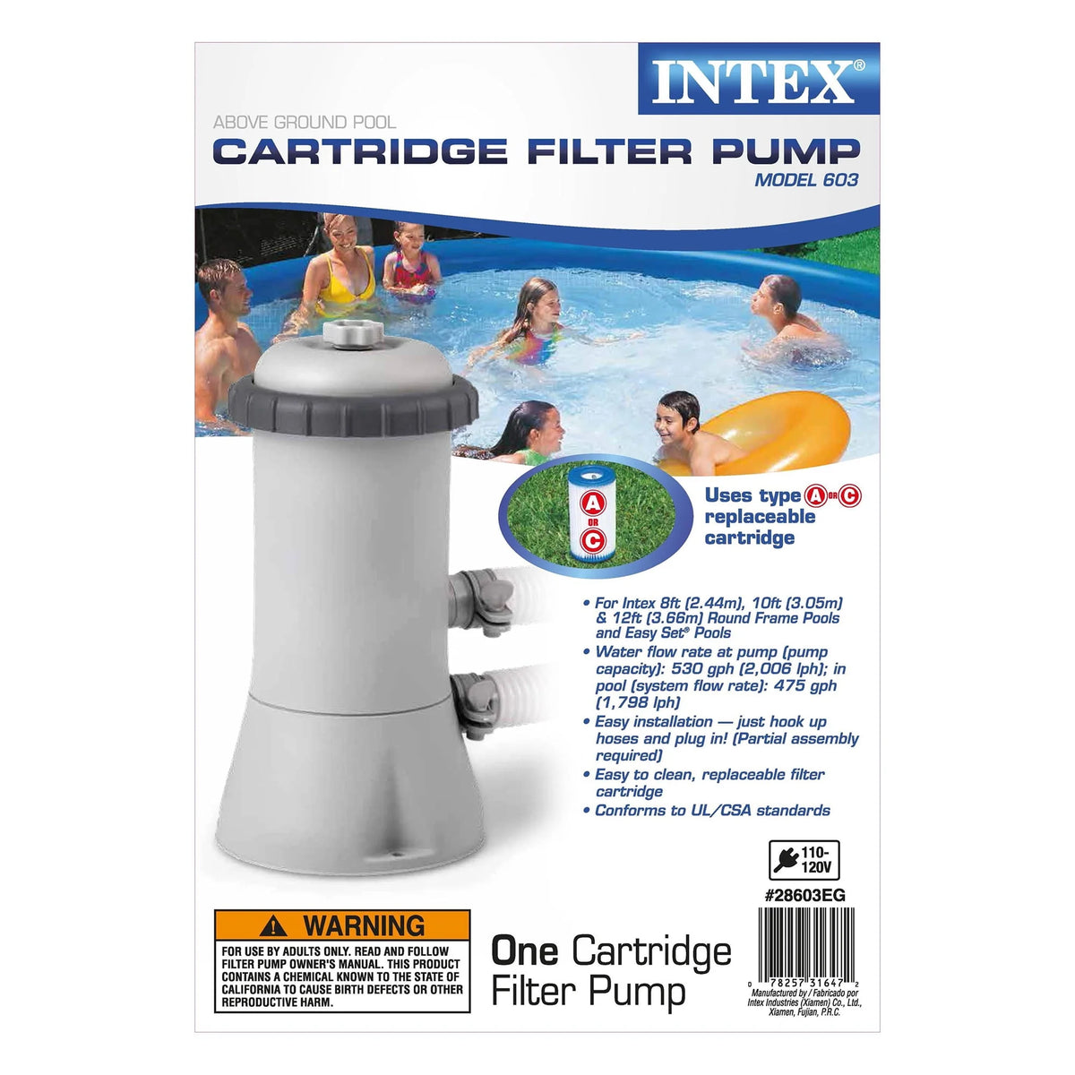 15' x 33 Above Ground Swimming Pool with Filter Pump P733512