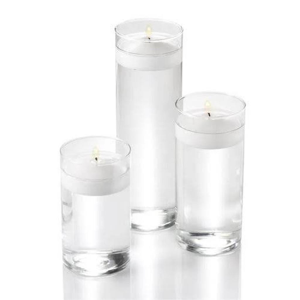 White Unscented Floating Candles Set of 72 X53572