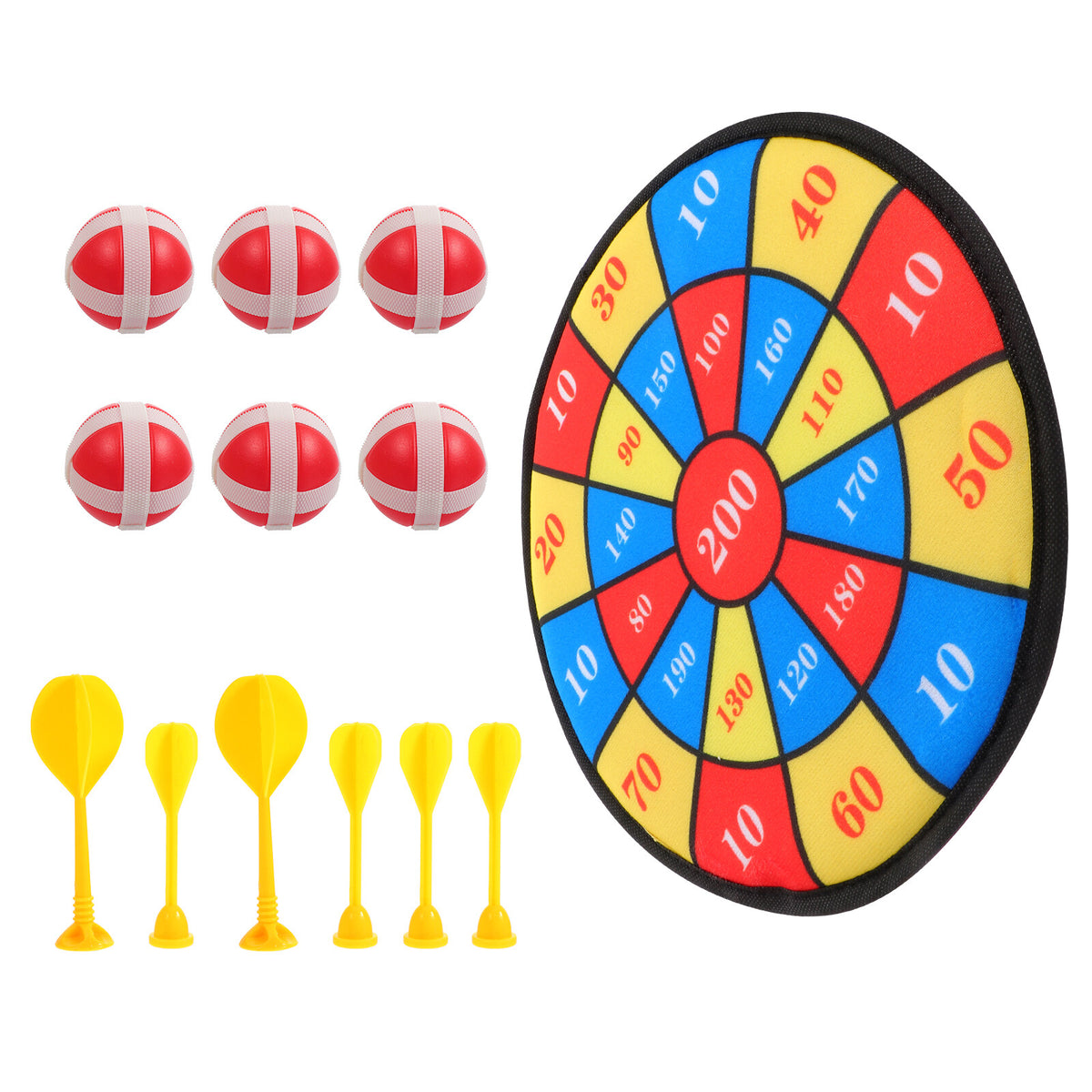 13Pcs Kids Sticky Balls Darts Board Toys X74306