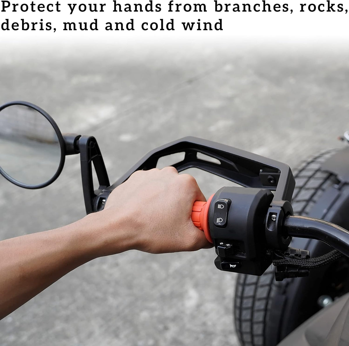 Black Aluminum Hand Guards Protector Kit (2PCS) V18148