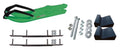 Green BX Snowmobile Skis with 10" Round Bars Complete Kit R84463