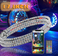 RGB LED Wheel Ring Light Kit 4PCS Double Row Waterproof K936