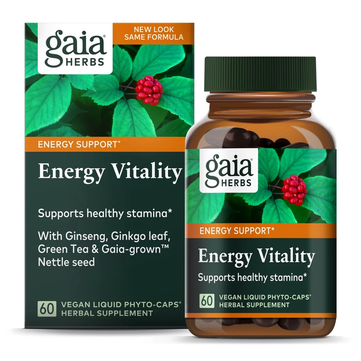 Energy Vitality 60 Vegan Liquid Phyto-Caps I896416